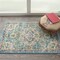 Homeroots 2 x 3 ft. Light Blue & Ivory Distressed Scatter Area Rug 385577 - alternate 4